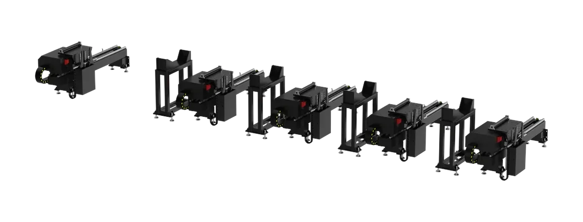 Four-Chuck Semi-Auto Loading