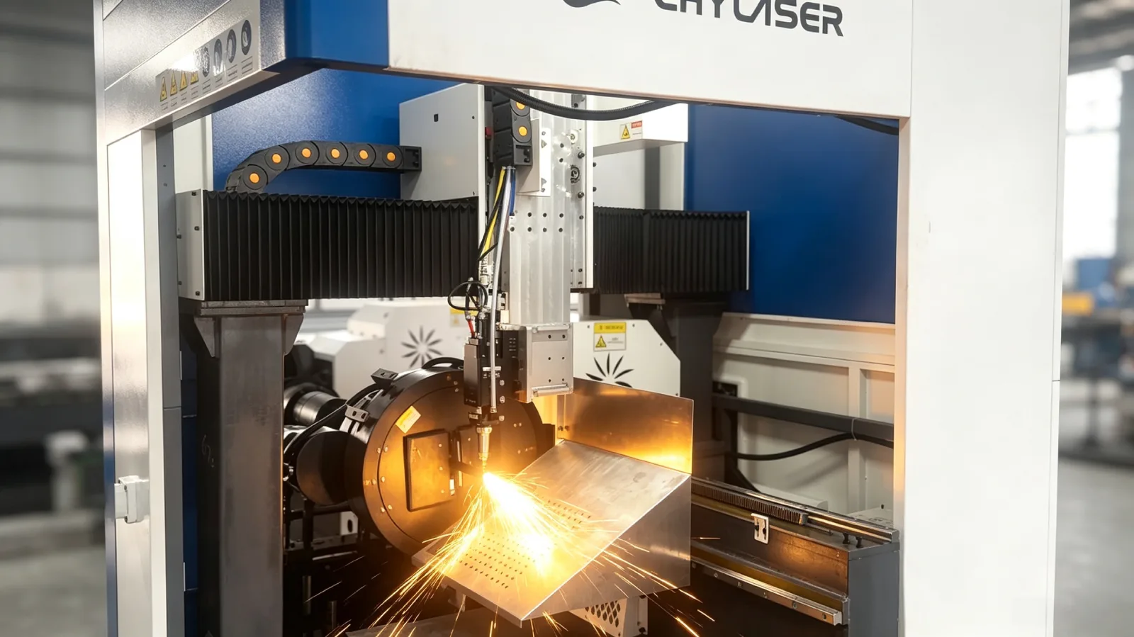 CHYLASER laser solution on-site at a Metal Furniture Production customer